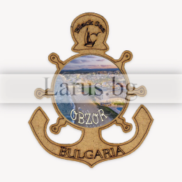 Магнитен сувенир Обзор - Котва от МДФ