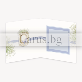 Картичка за 8-ми март с жълти рози и пеперуда | 1-PD-0562