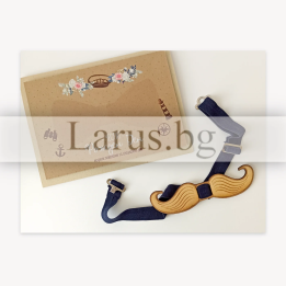 Картичка за рожден ден с дървен мустак (PD-0677A)