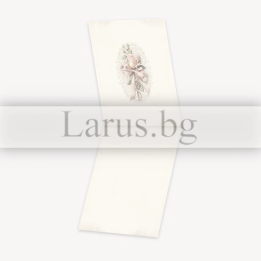 Сватбена картичка с роза и панделка - PD-0816