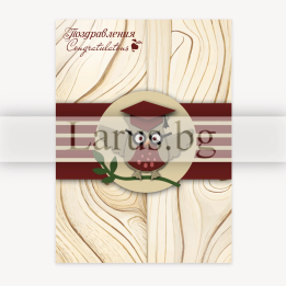 Поздравителна картичка за дипломиране - 1-PD-0821