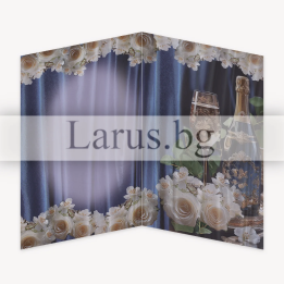 Луксозна юбилейна картичка „Наздраве за живота!“ - 1-PD-0848