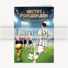 Футболна картичка за рожден ден - PD-0890