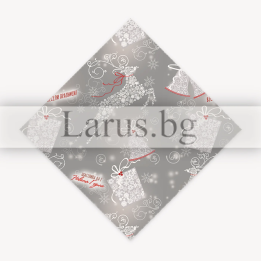 Коледна опаковъчна хартия 14-PG-0085 | Празнична хартия за подаръци