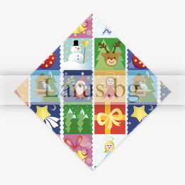 Коледна опаковъчна хартия с празнични мотиви 14-PG-0091