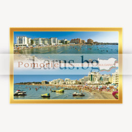 Магнитен сувенир Поморие - дървена основа