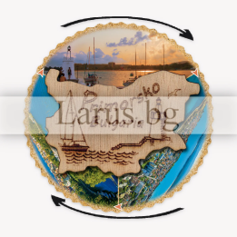 Магнитен сувенир Приморско с ротационен елемент - 12-mdPR-0013