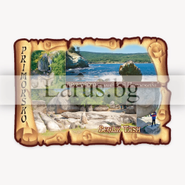 Магнитен сувенир Приморско - Беглик Таш и залив Св. Параскева