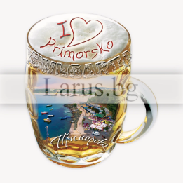 Магнитен сувенир Приморско - халба бира