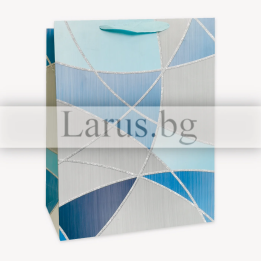 Подаръчна торбичка с геометричен дизайн 30х12х40 см