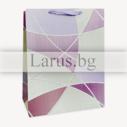 Подаръчна торбичка с геометричен дизайн 30х12х40 см