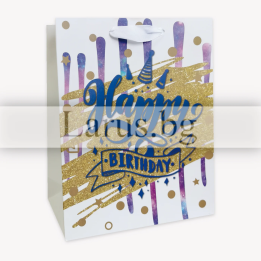 Подаръчна торбичка за рожден ден Happy Birthday 18x8x23см