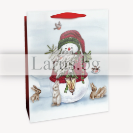 Коледна подаръчна торбичка 30х40х12см - 13-PT-0442