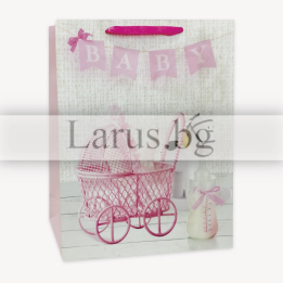 Подаръчна торбичка за бебе - BABY 30х12х40см