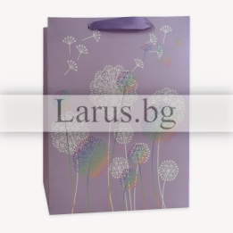 Подаръчна торбичка с глухарчета 18x8x23см