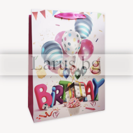 Подаръчна торбичка за рожден ден 0567 - 18x8x23см