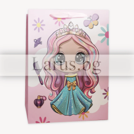 Подаръчна торбичка за момиче - принцеса 18x8x23см