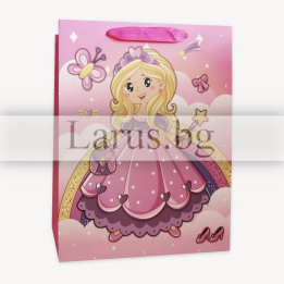 Детска подаръчна торбичка с принцеса 18x8x23см
