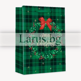 Коледна подаръчна торбичка 0591 - 18x8x23см