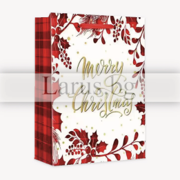 Коледна подаръчна торбичка 18x8x23см - 13-PT-0592