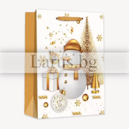 Коледна подаръчна торбичка 18x8x23 см - 13-PT-0598