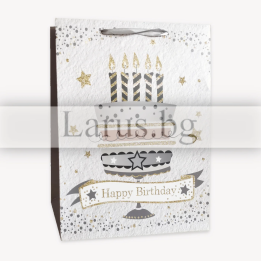 Подаръчна торбичка за рожден ден - 26x10x32см