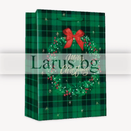 Коледна подаръчна торбичка 26x10x32см - 13-PT-0647