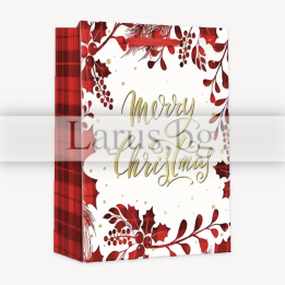 Коледна подаръчна торбичка 0648 | Празнична опаковка