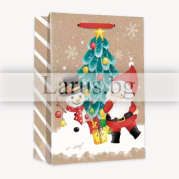 Коледна подаръчна торбичка 26x10x32см - 13-PT-0652