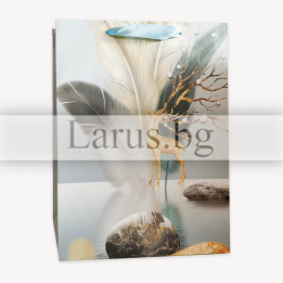 Подаръчна торбичка 0656 - Зимен дизайн с елен