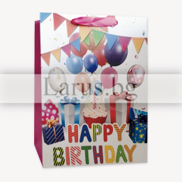 Подаръчна торбичка за рожден ден 30х12х40см