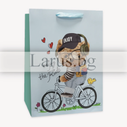 Детска подаръчна торбичка с мече - 13-PT-0722