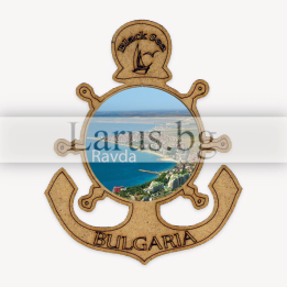 Магнитен сувенир Равда - МДФ сувенир с котва