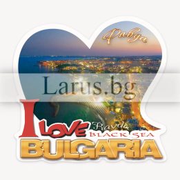 Магнитен сувенир Равда - I Love Bulgaria