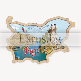 Дървен магнитен сувенир Резово | Сувенири от България