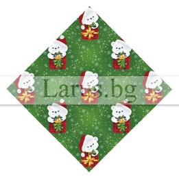 Коледна опаковъчна хартия с мечета - 14-PG-0036