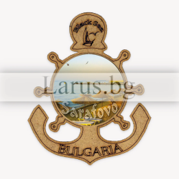 Магнитен сувенир Сарафово - котва | Сувенири от Черноморието