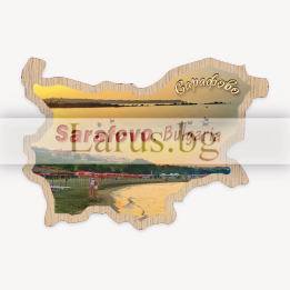 Магнитен сувенир Сарафово - Карта на България