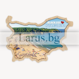 Дървен магнитен сувенир Силистар | Сувенири от България