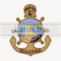 Магнитен сувенир Синеморец - Морски дизайн с котва