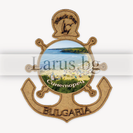 Магнитен сувенир Синеморец - Котва и корабен рул