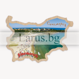 Магнитен сувенир Синеморец - Карта на България