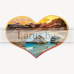 Магнитен сувенир Синеморец и плаж Силистар - 12-mhSI-0004