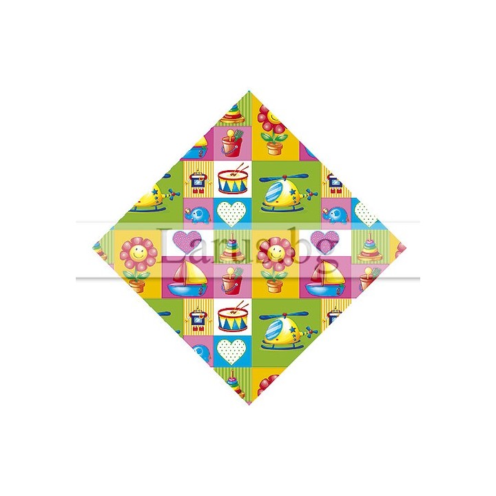 Детска опаковъчна хартия с играчки 99x68 см | 14-PG-0058