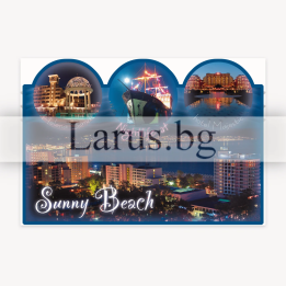 Пощенска картичка Слънчев бряг - нощен изглед | SB-0597