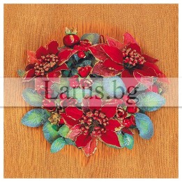 Зимна двойна картичка 0088 1-ZD-0088