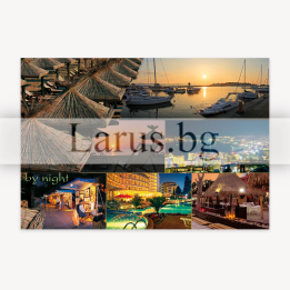 Пощенска картичка Слънчев бряг – нощен изглед