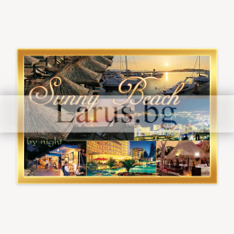 Магнитен сувенир Слънчев бряг - нощен пейзаж