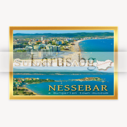 Магнитен сувенир Слънчев бряг и Несебър - Сувенири от България