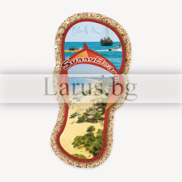 Магнитен сувенир Слънчев Бряг - джапанка 12-mhSB-0066